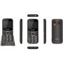 Teléfono Móvil Qubo X-230BKC 4G para Personas Mayores/ Negro