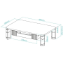 Soporte para Monitor TooQ TQMMPD02/ hasta 20kg