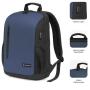 Mochila Subblim Xpand Air Padding Backpack para Portátiles hasta 15.6'/ Puerto USB/ Azul