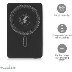 Nedis PowerBank | 5000 mAh | 1.67 / 2.22 / 3.0 A | PD3.0 20W