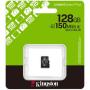 Tarjeta de Memoria Kingston CANVAS Select Plus 128GB microSD XC/ Clase 10/ 150MBs
