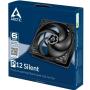 Ventilador Arctic P12 Silent/ 12cm/ Negro
