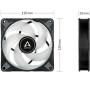 Ventilador Arctic P12 PWM PST A-RGB/ 12cm/ Negro