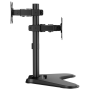 Soporte de Mesa para 2 Monitores Aisens DT32TR-409/ Giratorio/ Inclinable/ hasta 8kg