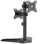 Soporte de Mesa para 2 Monitores Aisens DT32TR-409/ Giratorio/ Inclinable/ hasta 8kg
