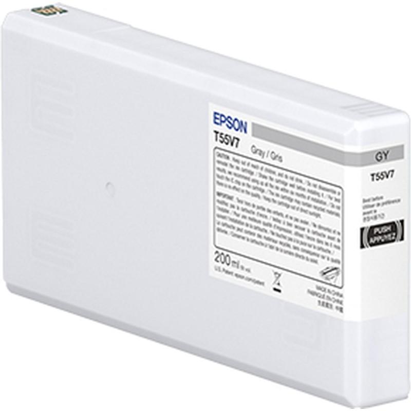 Epson T55W7 Grey Ink Cartridge 200ml