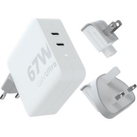 Xtorm 67W Gan-Ultra Reisoplader + USB-C PD Cable White
