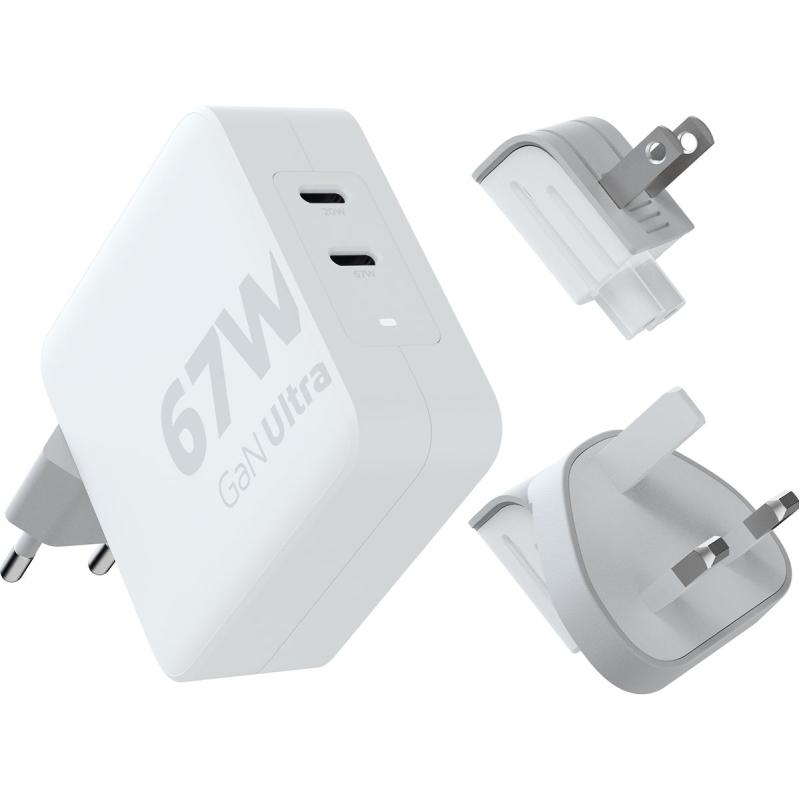 Xtorm 67W Gan-Ultra Reisoplader + USB-C PD Cable White