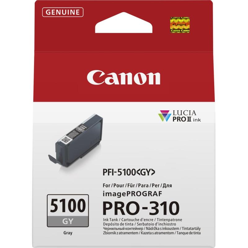 Canon Ink PFI-5100 GY Eur Grey Ink Tank