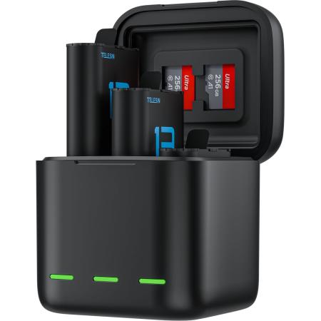 Telesin Battery Charger Box + 2x Battery For GoPro Hero 13