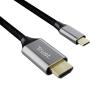 Cable Conversor HDMI 4K Trust CALYX/ USB Tipo-C Macho - HDMI Macho/ 2m/ Gris