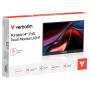 Monitor Portátil Táctil Verbatim Touch Light 14'/ Full HD/ Multimedia/ Negro