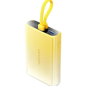 Powerbank 10000mAh Vention FHZY0/ 22.5W/ Amarillo