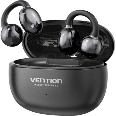Auriculares Deportivos Bluetooth Vention Open Ear OpenBeat Echo Clip A1 NBWB0 con estuche de carga/ Negros