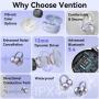 Auriculares Deportivos Bluetooth Vention Open Ear OpenBeat Echo Clip A1 NBWW0 con estuche de carga/ Blancos