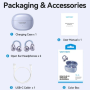 Auriculares Deportivos Bluetooth Vention Open Ear OpenBeat Echo Clip A1 NBWW0 con estuche de carga/ Blancos