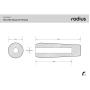 Radius Shotgun Mic Foam Windshield 12cm Std Hole