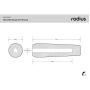 Radius Shotgun Mic Foam Windshield 18cm Std Hole