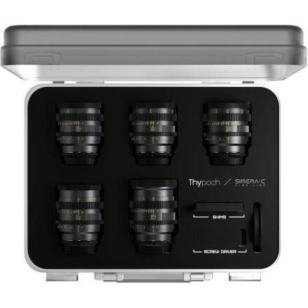 Thypoch FullFrame Cine Lens-5 Kit Simera-C 21/28/35/50/75mm T1.5 E-Mount