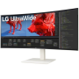 Monitor Profesional Ultrapanorámico Curvo LG 38BR85QC-W 38'/ WQHD+/ Multimedia/ Regulable en Altura/ Blanco