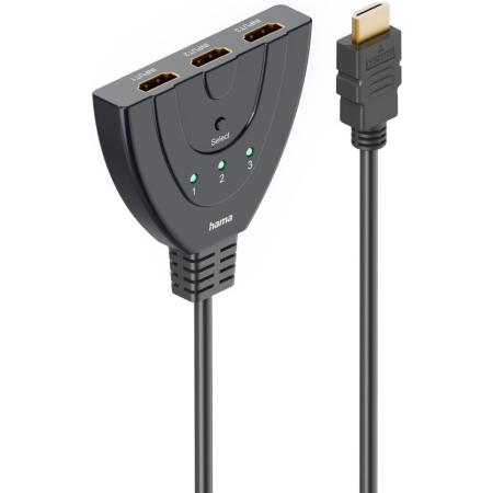 Hama 4K HDMI-Splitter 3x1 3X HDMI-Connection - 1X HDMI-Plug