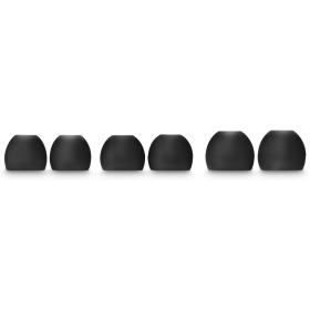 Hama Replacement Oorschuimstofbekledingen Van Silicon Maat S-l 6 PCs Black