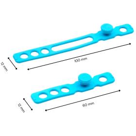 Radius Cable Straps Hi-Vis Light Blue 10-pack