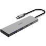Hama USB-C-Hub 4 Ports 2X USB-A 2X USB-C USB 3.2 GEN2 10 GBIT/s PD Alu