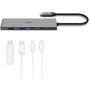 Hama USB-C-Hub 4 Ports 2X USB-A 2X USB-C USB 3.2 GEN2 10 GBIT/s PD Alu