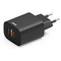 Hama Fast Charger 1X USB-A 1X USB-C PD 30 W Black