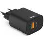 Hama Fast Charger 1X USB-A 1X USB-C PD 30 W Black