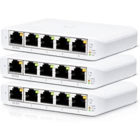 Switch Gestionado Ubiquiti USW-Flex Mini 5 Puertos/ RJ45 10/100/1000 PoE/ Pack 3 uds Switch Gestionado Ubiquiti USW-Flex Mini 5 Puertos/ RJ45 10/100/1000 PoE/ Pack 3 uds