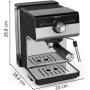 Cafetera Expreso Krups Authentic+ XP384E10/ 1450W/ 15 Bares/ Plateada