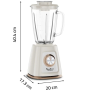 Batidora de vaso Moulinex Blendforce LM430A10/ 800W/ 2 Velocidades