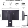 Monitor Gaming LG UltraGear 27G850A-B 27'/ 4K/ 1ms/ 240Hz/ IPS/ Regulable en altura/ Morado Grisáceo