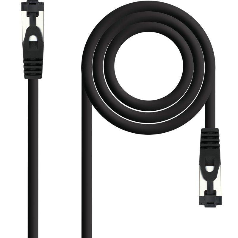 Cable de Red RJ45 SSTP Nanocable 10.20.2000-BK Cat.8.1/ 50cm/ Negro