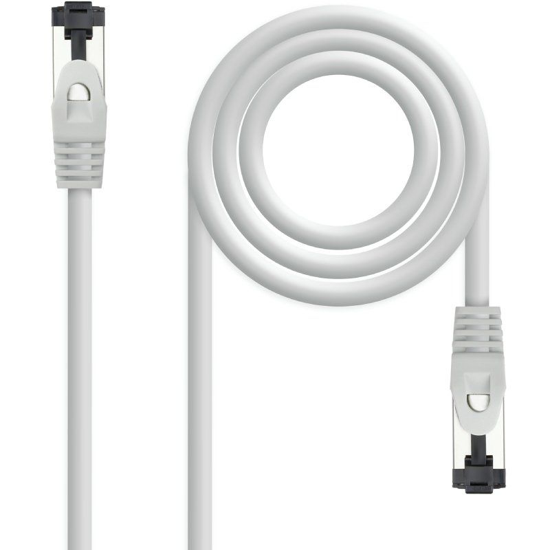 Cable de Red RJ45 SSTP Nanocable 10.20.2000-L25 Cat.8.1/ 25cm/ Gris