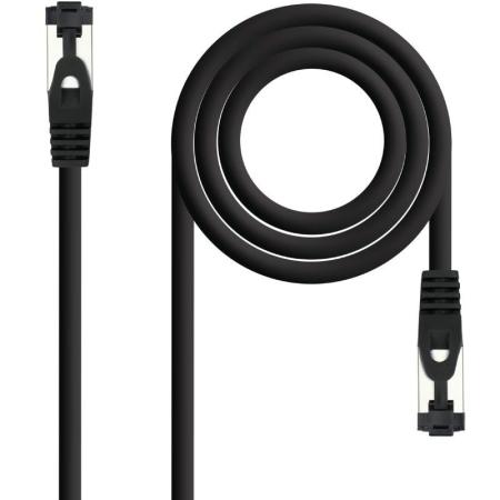 Cable de Red RJ45 SSTP Nanocable 10.20.2000-L25-BK Cat.8.1/ 25cm/ Negro