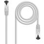 Cable de Red RJ45 SSTP Nanocable 10.20.2007 Cat.8.1/ 7m/ Gris