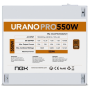 Fuente de Alimentación Nox Hummer Urano Pro White/ 550W/ Ventilador 12cm/ 80 Plus Bronze