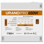 Fuente de Alimentación Nox Hummer Urano Pro White/ 650W/ Ventilador 12cm/ 80 Plus Bronze