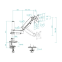 Soporte de Mesa para Monitor TooQ DB1532TNR-B/ Giratorio/ Inclinable/ hasta 9kg