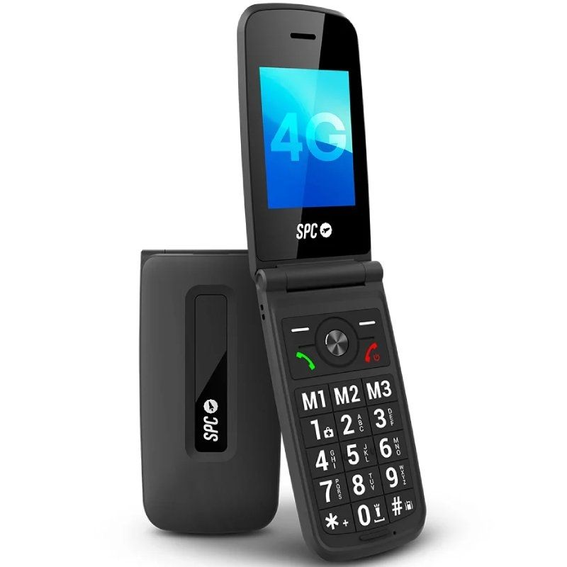 Teléfono Móvil SPC Titan 2 para Personas Mayores/ Negro