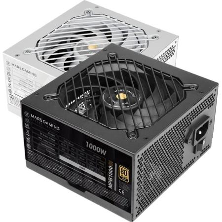 Fuente de Alimentación Mars Gaming MPB1000SI/ 1000W/ Ventilador 14cm/ 80 Plus Gold