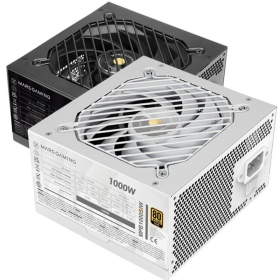 Fuente de Alimentación Mars Gaming MPB1000SI/ 1000W/ Ventilador 14cm/ 80 Plus Gold/ Blanca