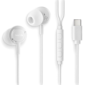 Auriculares Intrauditivos NGS Cross Step/ con Micrófono/ USB Tipo-C/ Blancos Auriculares Intrauditivos NGS Cross Step/ con Micrófono/ USB Tipo-C/ Blancos