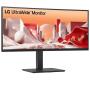 Monitor Profesional Ultrapanorámico Curvo LG UltraWide 34BA75QE-B 34'/ WQHD/ Multimedia/ Regulable en altura/ Negro