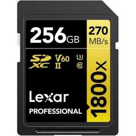 Lexar Professional SDXC 256GB BL 1800X UHS-II V60 Gold