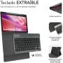 Funda con Teclado Subblim Shock Case Lenovo Tab 10.1' 2025/ Negra
