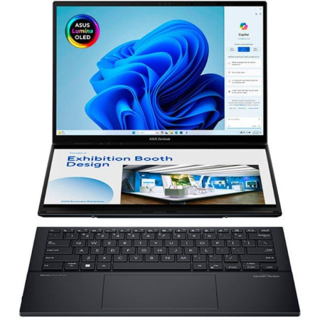 Portátil Convertible Asus ZenBook Duo OLED UX8406CA-PZ166X Intel Core Ultra 9-285H/ 32GB/ 1TB SSD/ 14'+14' Táctil/ Win11 Pro